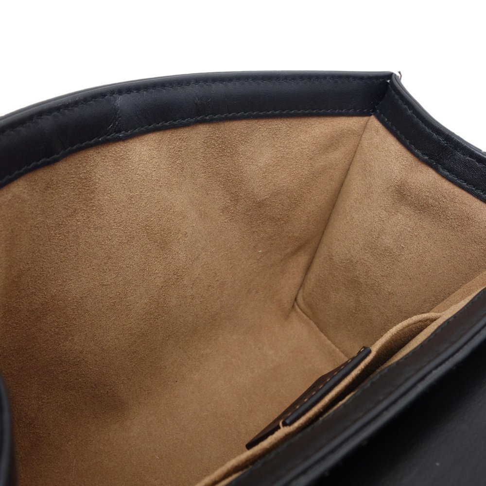 Gucci GG Supreme Padlock Small Chain Bag Black Beige - Picture 6 of 7